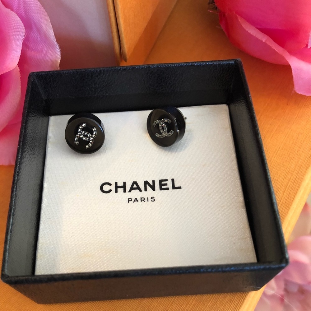 Black Chanel Earrings